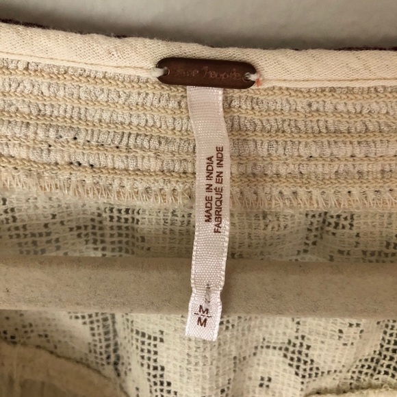 FREE PEOPLE EMBROIDERED BOHO BLOUSE - Picture 5 of 8